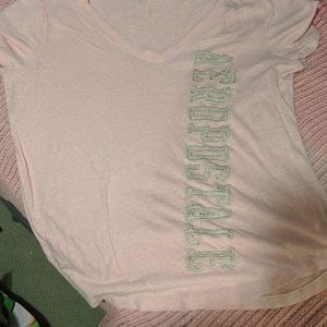 Cute pale pink Aeropostale tee